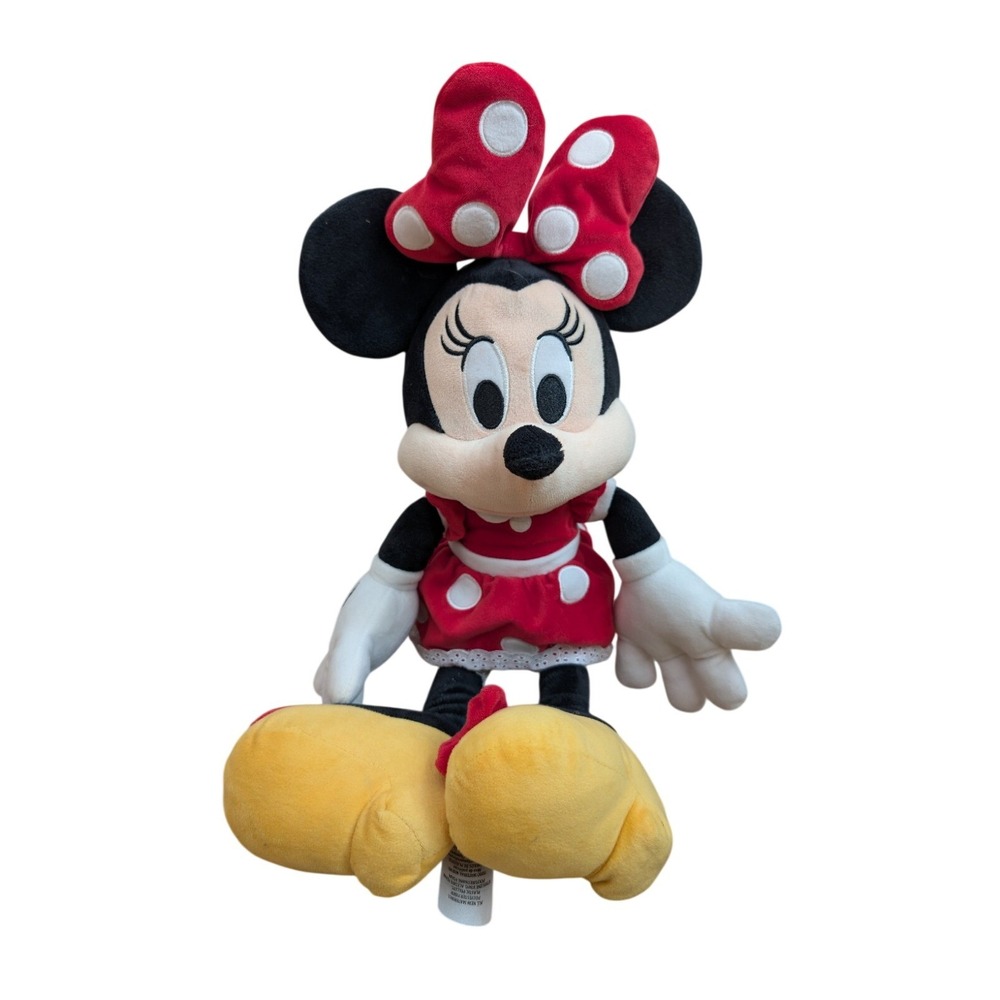 Disney Parks Minnie Mouse Plush 12 inches Red Polka Dot Dress